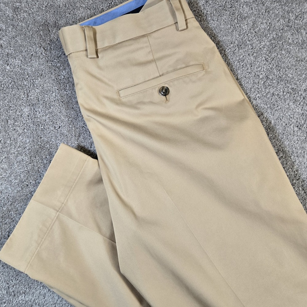 Brooks Brothers Mens Light Advantage Chino 33 x 30 100% Cotton Chino Stretch